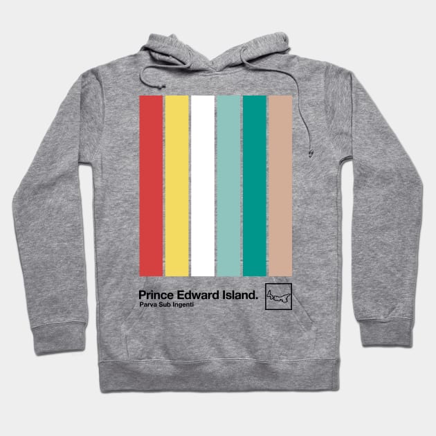 Prince Edward Island // Original Minimalist Artwork Poster Design Hoodie by DankFutura